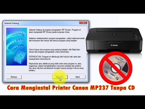 cara instal printer canon mp237 tanpa driver